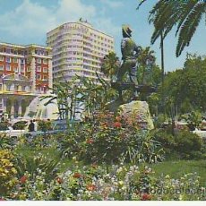 Postales: PLAZA QUEIPO DE LLANO.HOTEL MALAGA PALACIO. + COLECCIONISMO EN RASTRILLOPORTOBELLO
