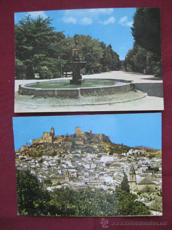 Postales: JAEN: ALCALA LA REAL 2 POSTALES A&Ntilde;OS 60-70