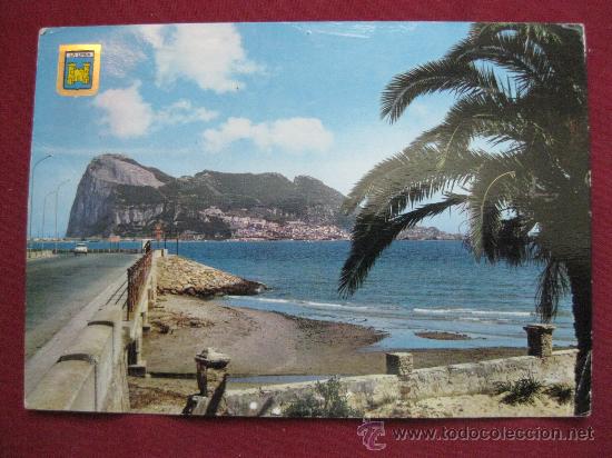 Postales: LA LINEA - PE&Ntilde;ON DE GIBRALTAR - POSTAL A&Ntilde;OS 60