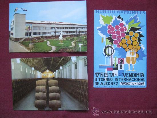 Cartes Postales: MONTILLA (CORDOBA) 3 POSTALES A&Ntilde;OS 60-70