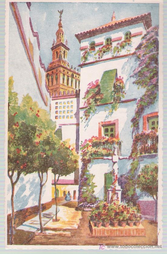 Postkarten: Sevilla.- Callej&oacute;n de Santa Marta.