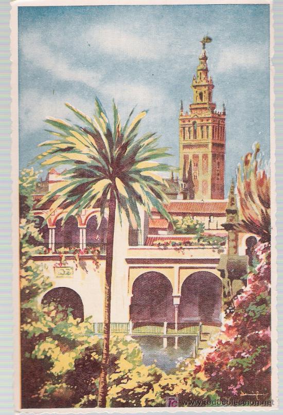 Postkarten: Sevilla.- Jardines del Alcazar.