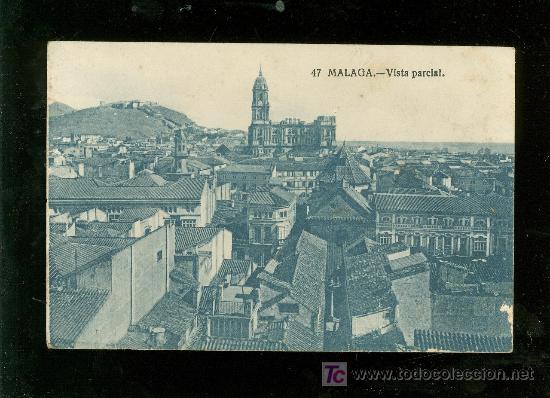 Cartoline: TARJETA POSTAL DE MALAGA. VISTA PARCIAL. N&ordm; 47.