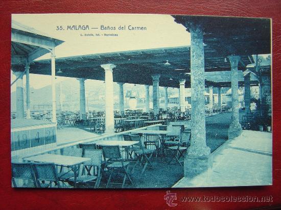 Postales: MALAGA, BA&Ntilde;OS DEL CARMEN
