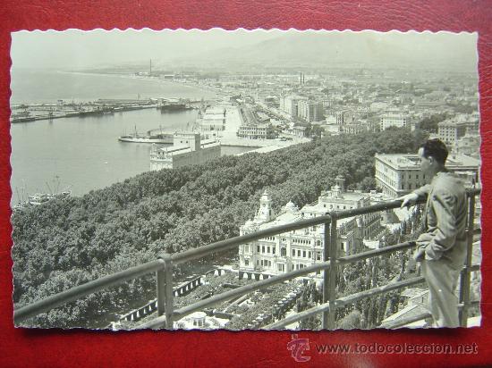 Postales: MALAGA, VISTA PARCIAL DESDE GIBRALFARO