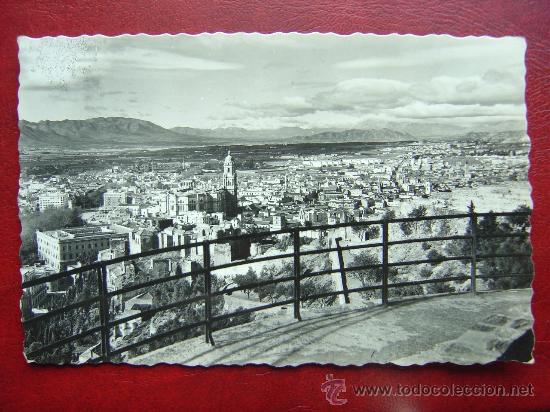 Postales: MALAGA, VISTA PARCIAL DESDE EL CASTILLO