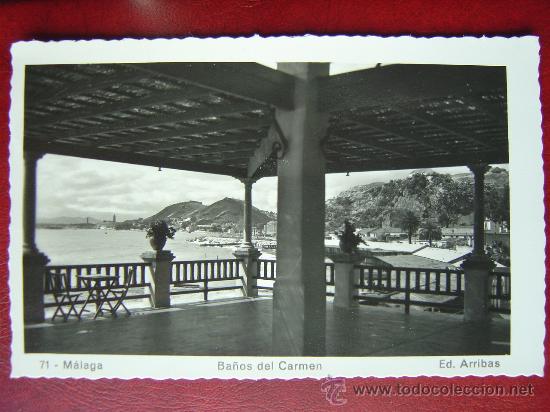 Postales: MALAGA, BA&Ntilde;OS DEL CARMEN - Foto 1