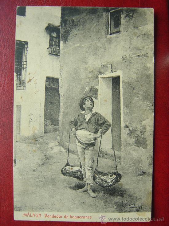 Postales: MALAGA, VENDEDOR DE BOQUERONES - Foto 1