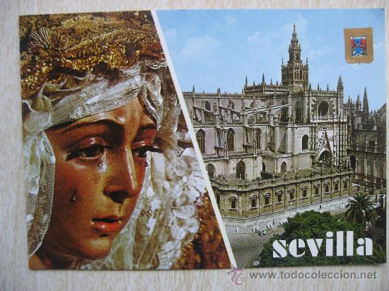 Postales: LA MACARENA Y LA CATEDRAL,SEVILLA.ESCRITA SIN CIRCULAR.