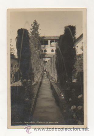 Postales: GRANADA. GENERALIFE. PATIO DE LA ACEQUIA. - Foto 1