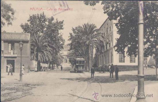 Postales: M&Aacute;LAGA.- CALLE DE ALFONSO XII