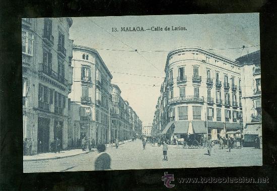 Cartoline: TARJETA POSTAL DE MALAGA. CALLE DE LARIOS. N&ordm; 13.