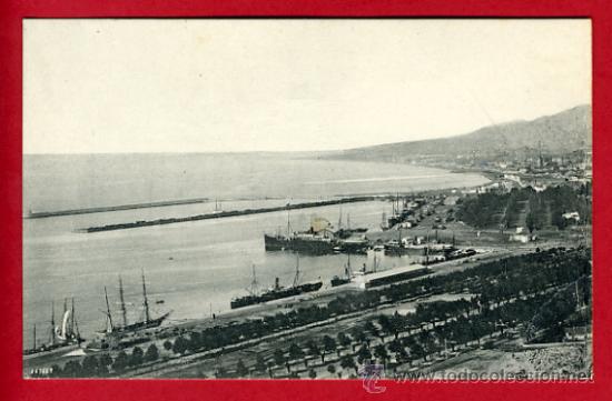 Postales: malaga, vistas puerto,    P42006