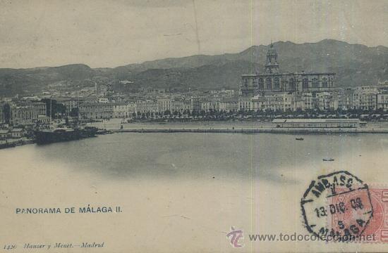 Postales: POSTAL ANTIGUA DE MALAGA PANORAMA DE MALAGA II   P-ANMA-032