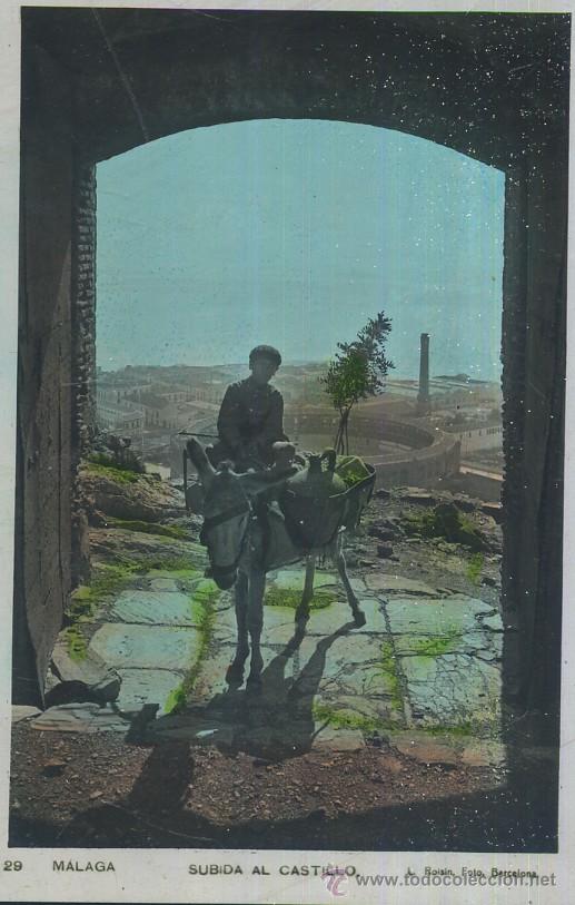 Postales: POSTAL ANTIGUA DE MALAGA SUBIDA AL CASTILLO    P-ANMA-044