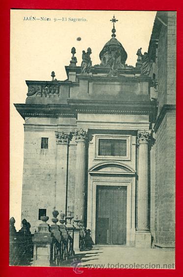 Postales: jaen , el sagrario   , reverso sin partir   , P44033