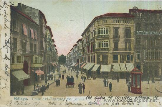 Postales: POSTAL ANTIGUA DE MALAGA CALLE DEL MARQUES DE LARIOS  P-ANMA-050