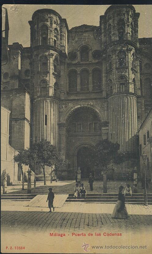 Postales: POSTAL ANTIGUA DE MALAGA PUERTA DE LAS CADENAS   P-ANMA-052