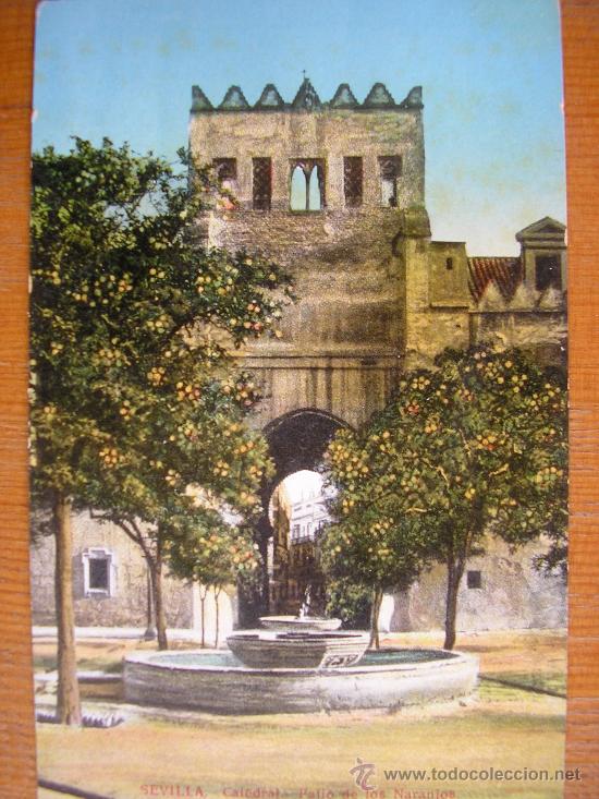 Postcards: POSTAL SEVILLA ED. C.R.S CATEDRAL PATIO DE LOS NARANJOS