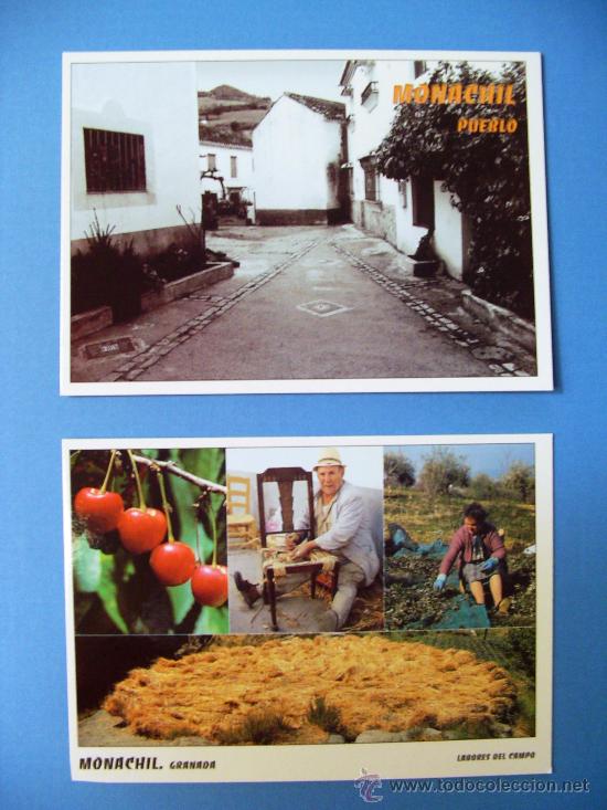 Postales: Lote de 2 postales de MONACHIL (Granada.- Andaluc&iacute;a)