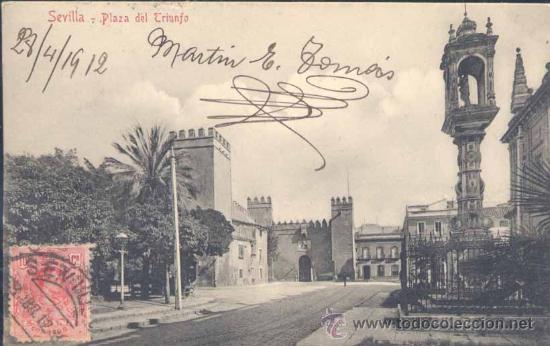 Postales: SEVILLA.- PLAZA DEL TRIUNFO - Foto 1