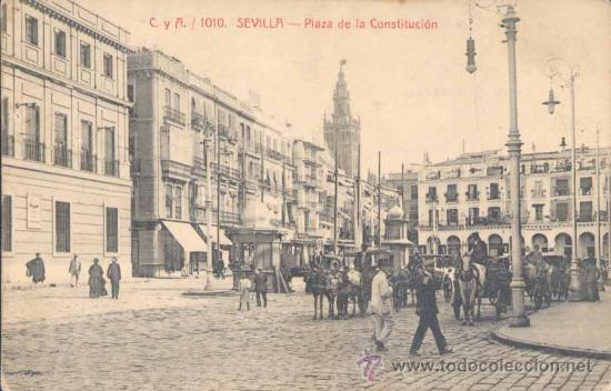 Postales: SEVILLA.- PLAZA DE LA CONSTITUCI&Oacute;N - Foto 1