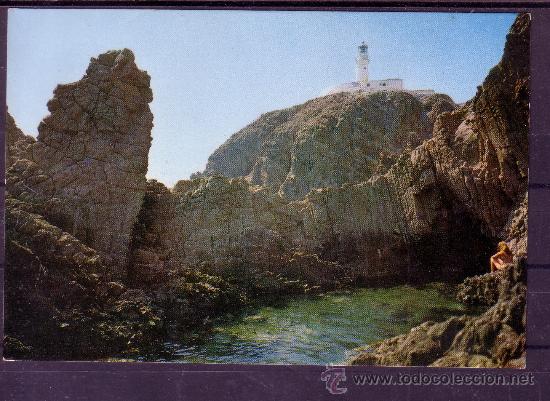 Postales: EL FARO Y BA&Ntilde;O DE LAS SIRENAS - CABO DE GATA - ALMERIA
