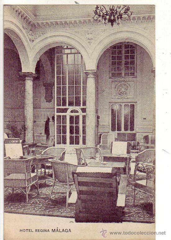 Postales: malaga - hotel regina.