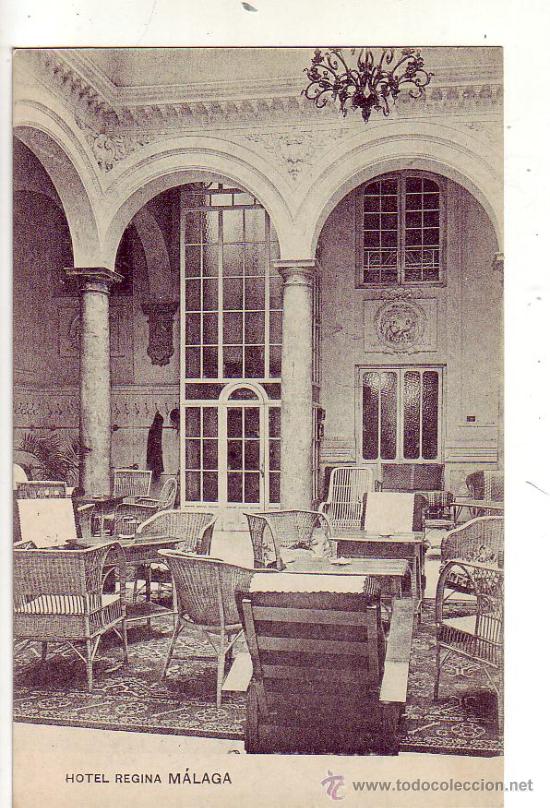 Postales: malaga - hotel regina.