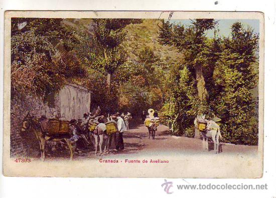Postales: granada - fuente de avellano. - Foto 1