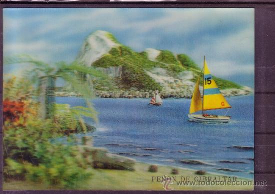 Postales: POSTAL EN 3D DEL PE&Ntilde;ON DE GIBRALTAR - Foto 1