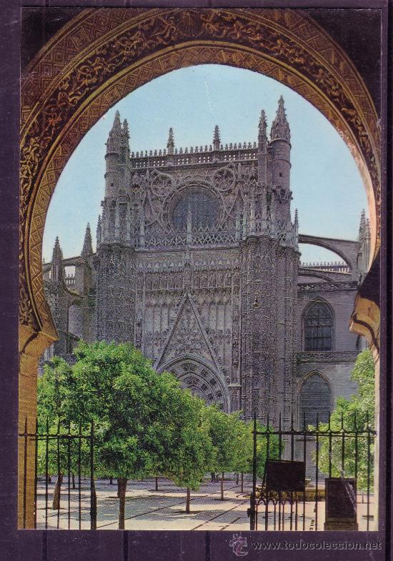 Postales: SEVILLA - CATEDRAL - PUERTA DEL PERDON - Foto 1