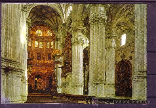 Postales: GRANADA - CAPILLA MAYOR Y COLUMNAS - CATEDRAL N&ordm; 231 - Foto 1