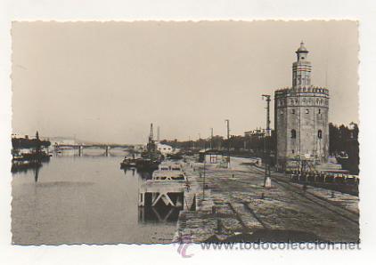 Postales: SEVILLA. MUELLE Y TORRE DEL ORO. - Foto 1