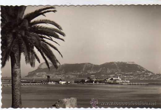 Postcards: Algeciras. Cadiz. 28. Isla verde y pe&ntilde;on de Gibraltar. Ed. Garcia Garrabella. A&ntilde;os 50 Sin circular.