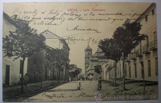 Postales: Antigua Tarjeta Postal. UBEDA - CALLE CORREDERA