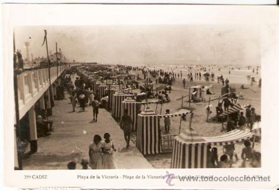 Postales: 259  Cadiz-  Playa de la Victoria  Ed. Aisa.  -  Vell i Bell