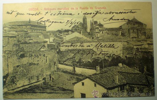 Postales: Antigua Tarjeta Postal. UBEDA. Antiguas muralllas de la Puerta de Granada.