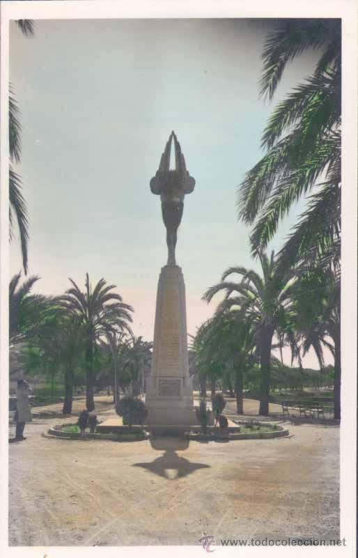 Postales: LA R&Aacute;BIDA (HUELVA).- MONUMENTO A LOS H&Eacute;ROES DEL -PLUS ULTRA-