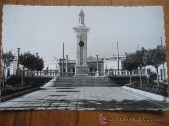 Postales: San fernando. Cadiz. monumento al sagrado Coraz&oacute;n de jes&uacute;s. Ed. g. Garrabella. Circulada