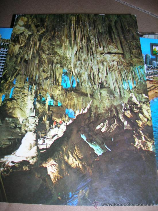 Postales: Postal de Malaga: Cueva de Nerja. Fondo de la Sala del Cataclismo. 1968. Usada, escrita el a&ntilde;o 1972.
