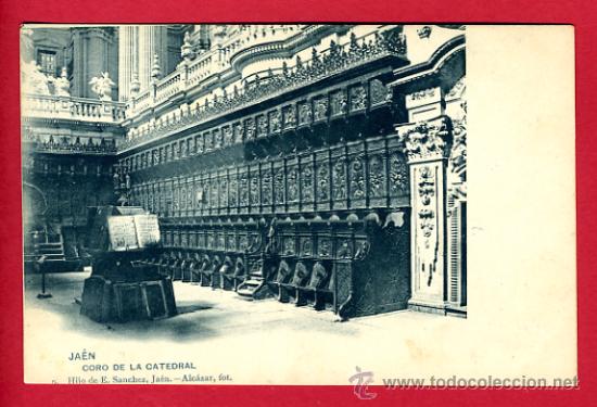 Postales: jaen, coro de la catedral,     p45392