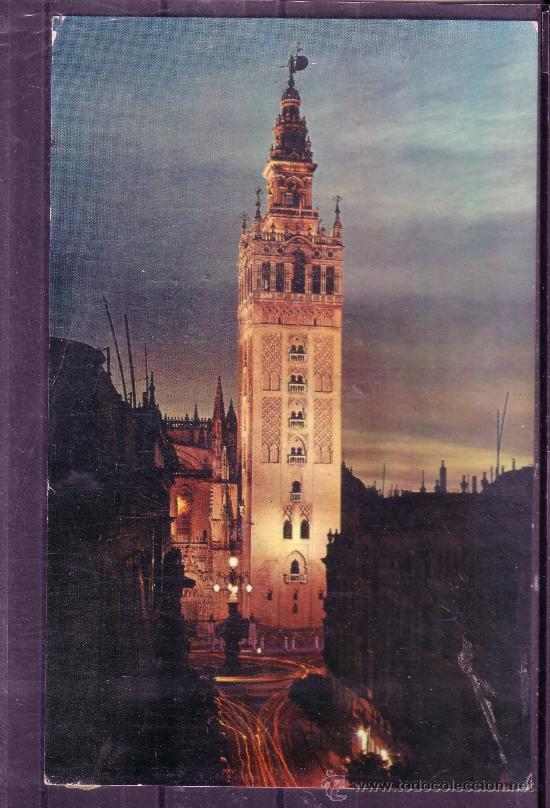Postales: PRECIOSA Y RARA POSTAL DE LA GIRALDA ILUMINADA N&ordm; 10 KOLOR - ZERKOWITZ
