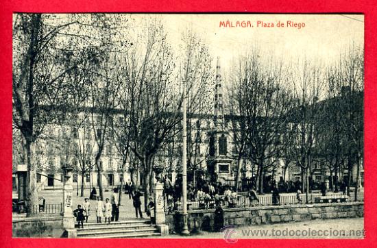 Postales: malaga, plaza de riego,   p48436