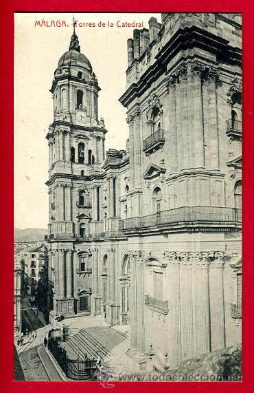Postales: malaga, torres de la catedral,   p48440