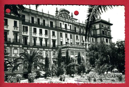 Postales: malaga, hotel miramar, fachada principal,   p48458