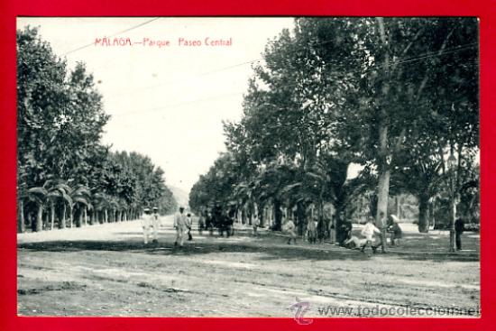 Postales: MALAGA , PARQUE PASEO CENTRAL , RAFAEL TOVAL , P50309