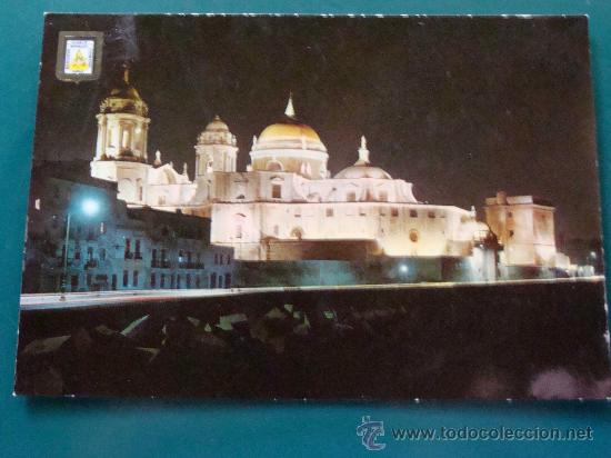 Postales: POSTAL DE CÁDIZ, ANDALUCÍA. AÑO 1964. CATEDRAL Y CAMPO SUR. ESCUDO DE ORO. 389.