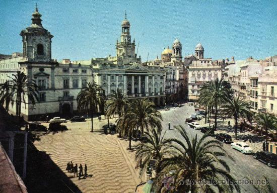 Postales: CADIZ N&ordm; 2004 PLAZA SAN JUAN DE DIOS Y AYUNTAMIENTO EDICIONES ARRIBAS