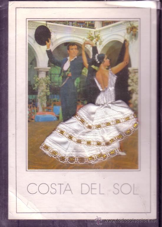 Postales: POSTAL RECUERDO DE LA COSTA DEL SOL - TRAJE DE FLAMENCA EN TELA